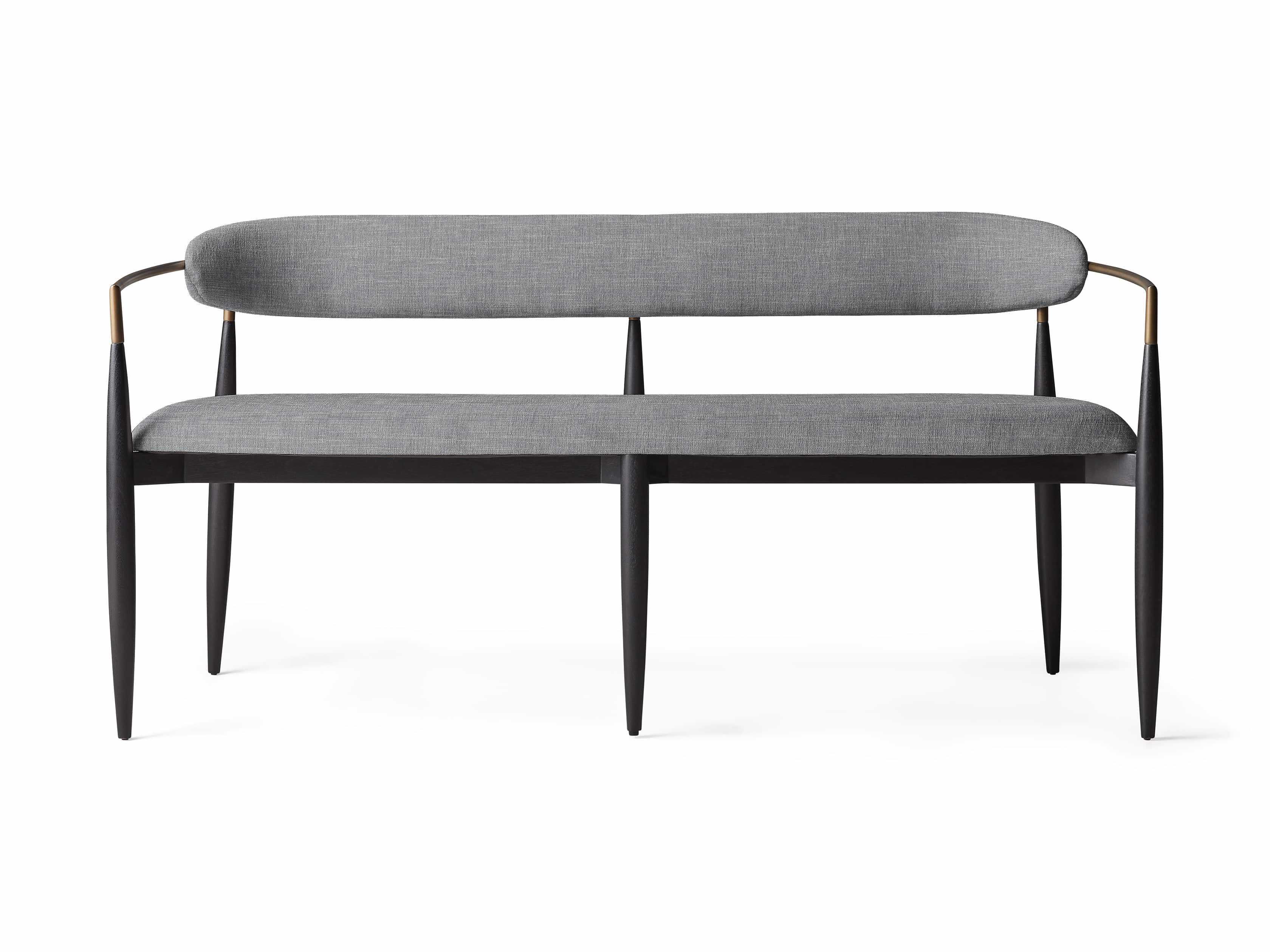 Jagger Dining Bench in Cary Grey | Arhaus