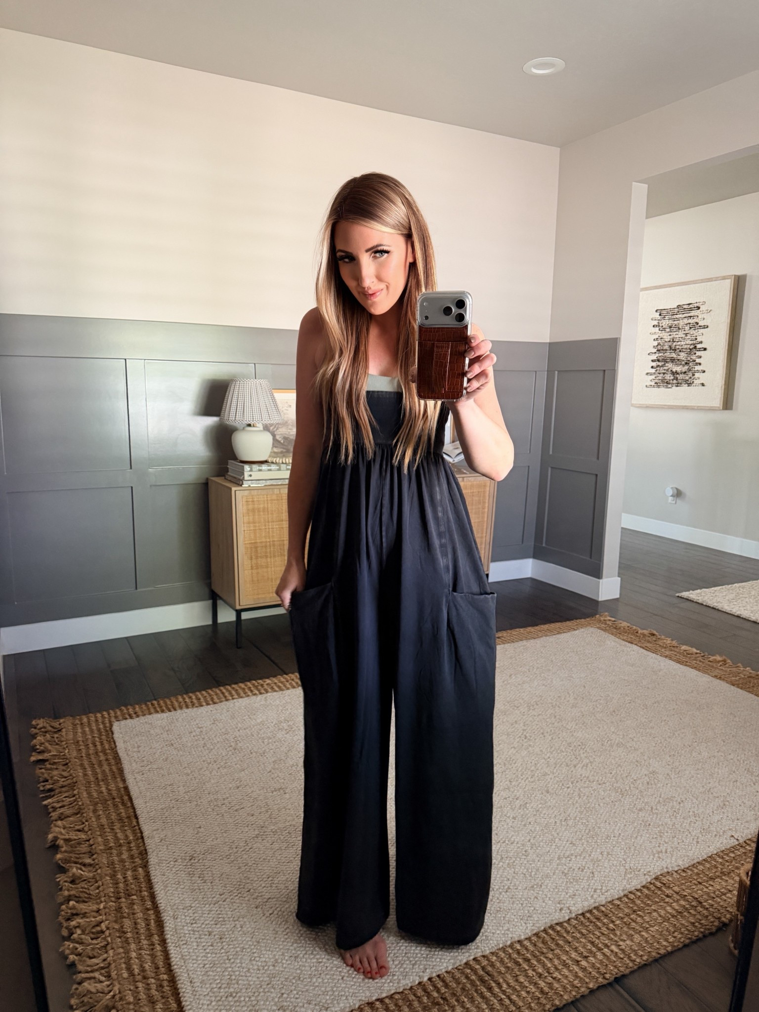 My new favorite throw-on & go. The Free People Hot Shot Strappy onesie is ridiculously comfortable; flowy wide leg, adjustable straps, & the oversized pockets are actually useful. Easy with sneakers, sandals, or layered with a jacket. I grabbed both navy & black. Wearing size S.

free people hot shot onesie - free people strappy onesie - free people movement onesie - wide leg jumpsuit casual - comfy jumpsuit outfit - athleisure jumpsuit - loose fit onesie outfit - travel outfit comfy - everyday jumpsuit outfit - throw on and go outfit - oversized pocket jumpsuit - black jumpsuit casual - navy jumpsuit outfit - casual spring outfit - summer comfy outfit - mom style outfit - effortless outfit idea - comfortable everyday outfit - loungewear jumpsuit - relaxed fit jumpsuit

#LTKootd #LTKdayinmylife #LTKmomlife