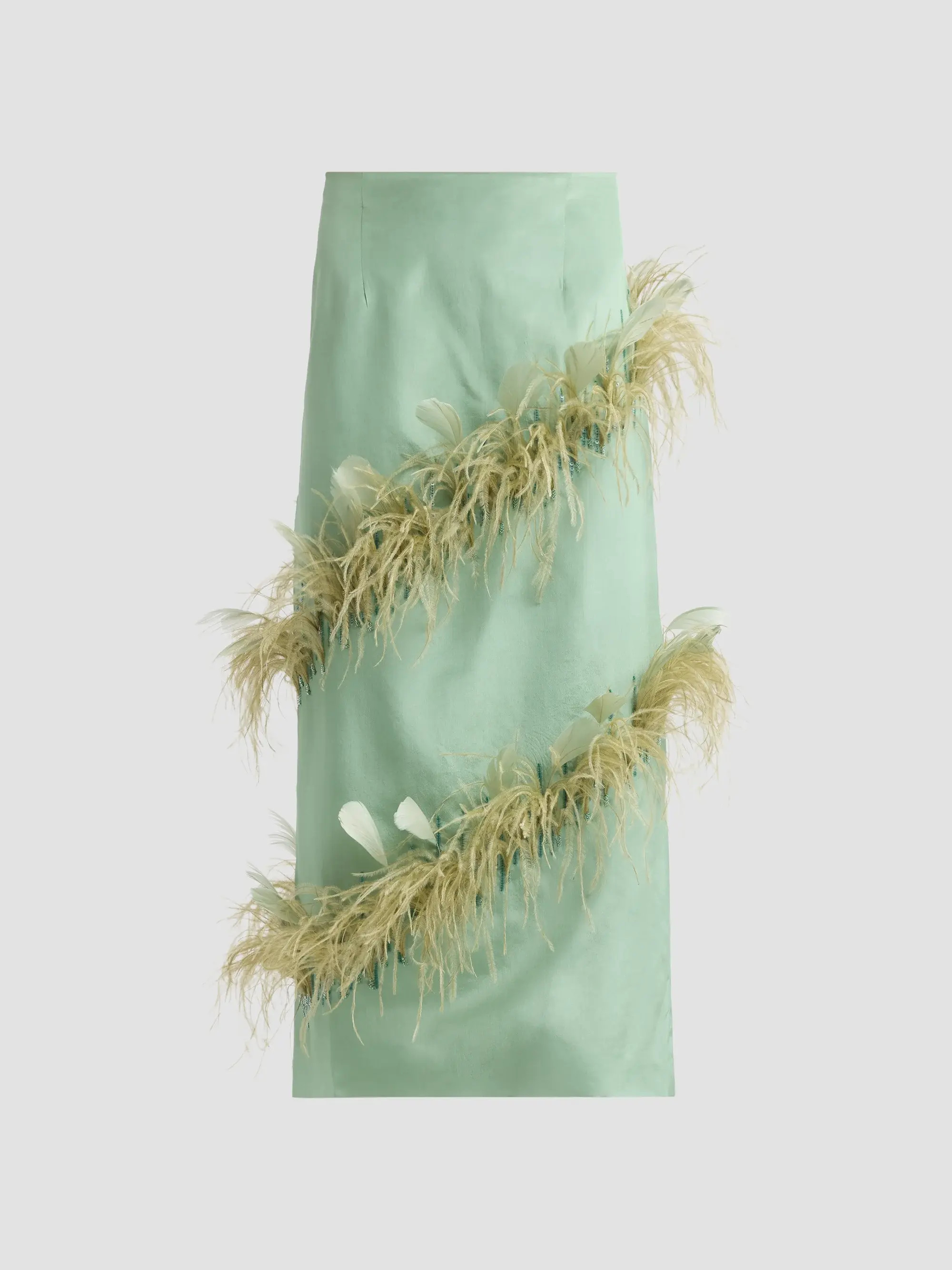 Azeeza Josephine Feather Embellished Skirt | Saks Fifth Avenue | Saks Fifth Avenue
