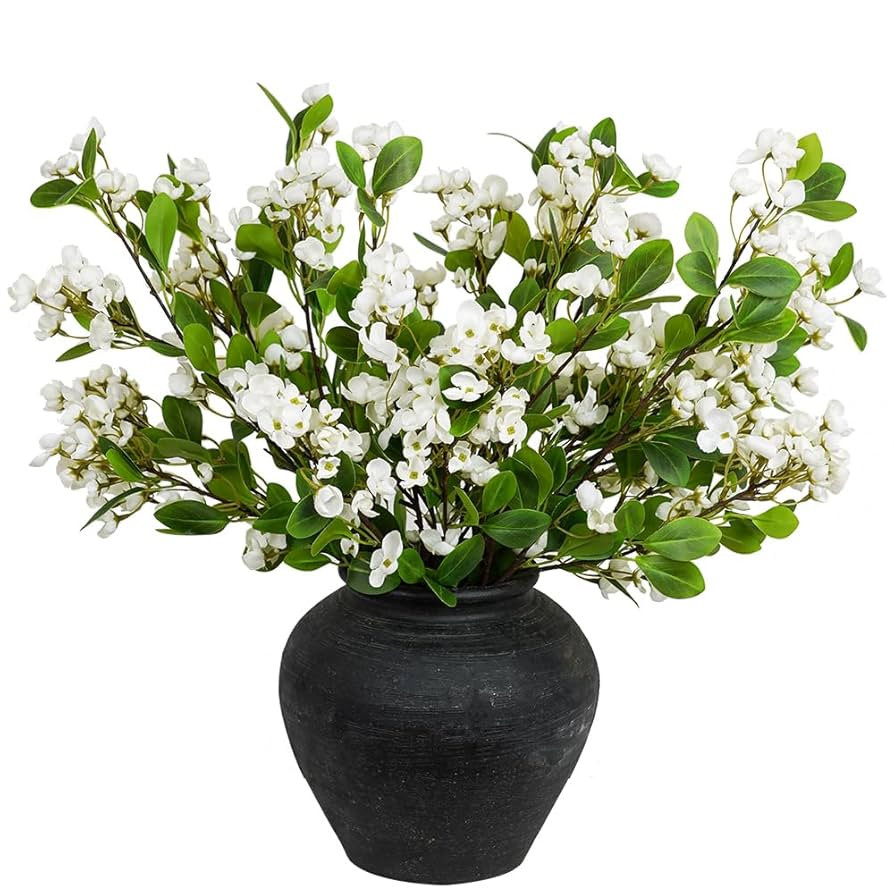 Artificial Plants 3PCS 31" Faux Greenery Stems,Faux Branches for Vase, Artificial Branches Stems ... | Amazon (US)