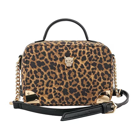 JS Jessica Simpson Roxette Train Case Crossbody Bag, One Size, Brown | JCPenney