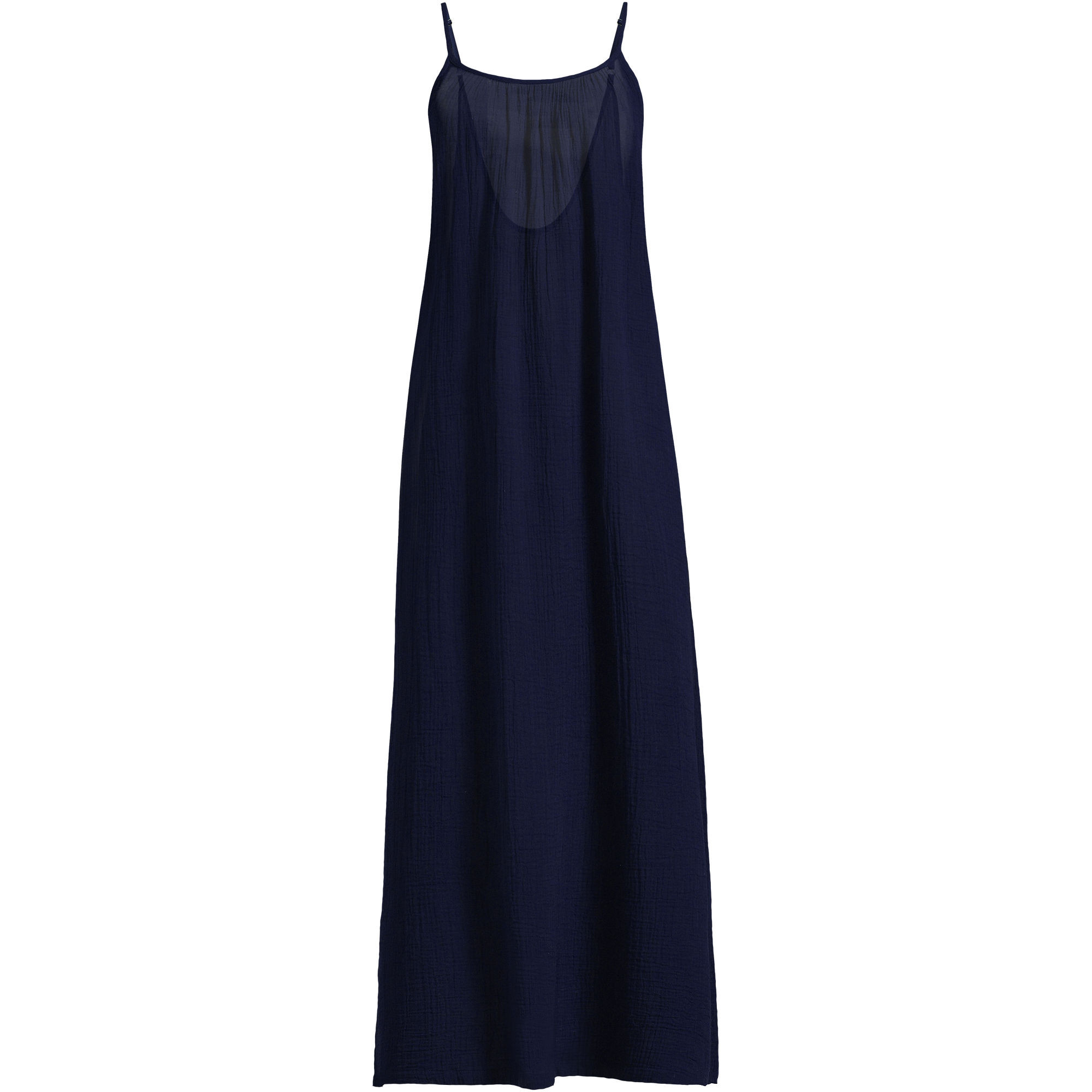 Women's Cotton Gauze Scoop Neck Swim Cover-up Maxi Dress | Lands' End (US)