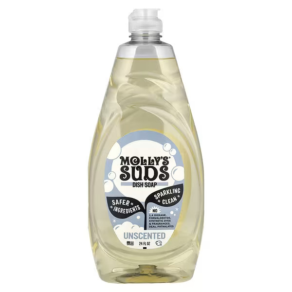 Molly's Suds, Dish Soap, Unscented, 24 fl oz | iHerb