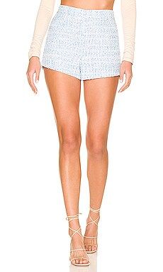 Central Park West Silvie Tweed Shorts in Blue from Revolve.com | Revolve Clothing (Global)