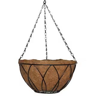 Pride Garden Products 12 in. Devon Hanging Basket with AquaSav Coconut Liner 99057 - The Home Dep... | The Home Depot