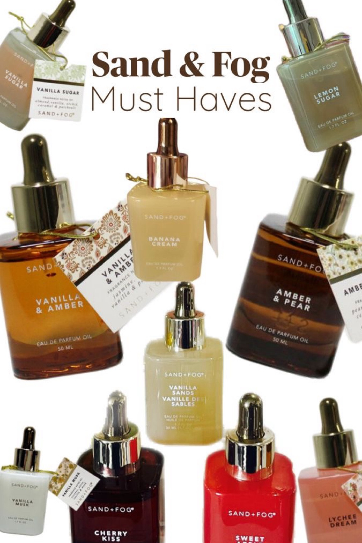 Sand & Fog Perfume oils!