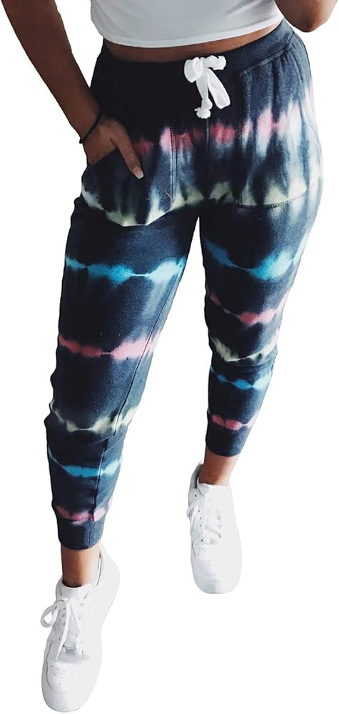 Dokotoo Womens Fashion Casual Drawstring Elastic Waist Cotton Jogging Jogger Pants with Pockets | Amazon (US)