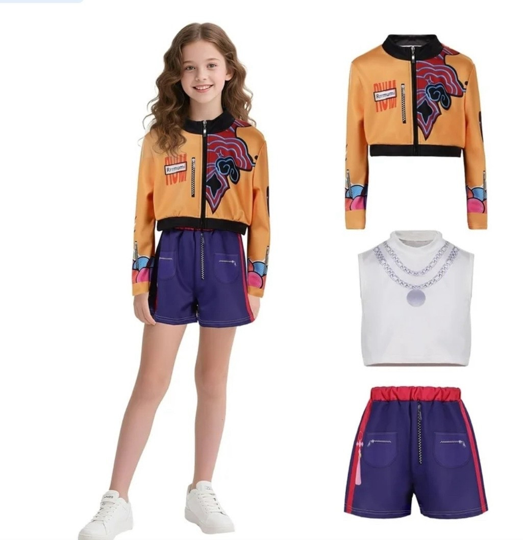Girls Rumi Demon Hunters Costume, Kids Anime Cosplay Halloween Outfit for Fancy Party Carnival Theme Dress Up #kpopdemonhunters

#LTKFindsUnder50 #LTKParties #LTKKids
