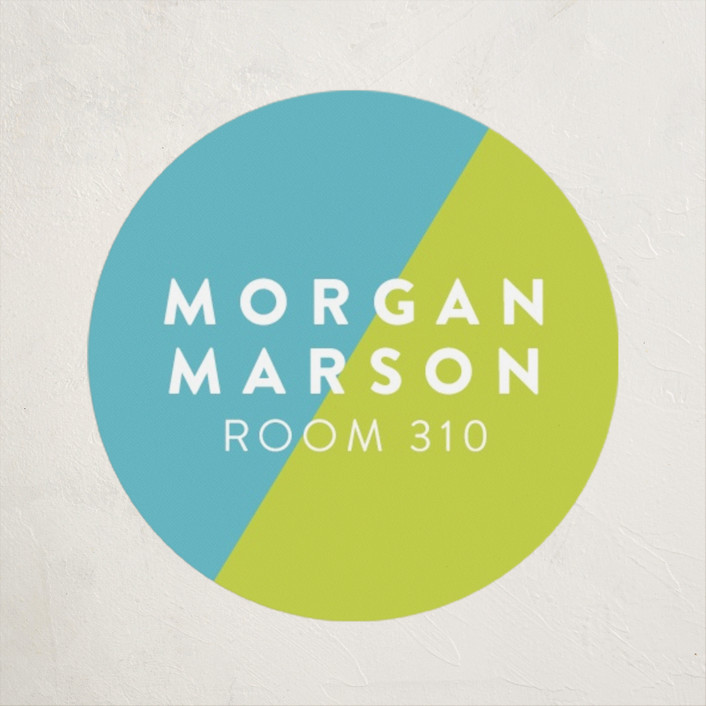 "Favorite Colors" - Customizable Custom Name Labels in Green by Abby Munn. | Minted