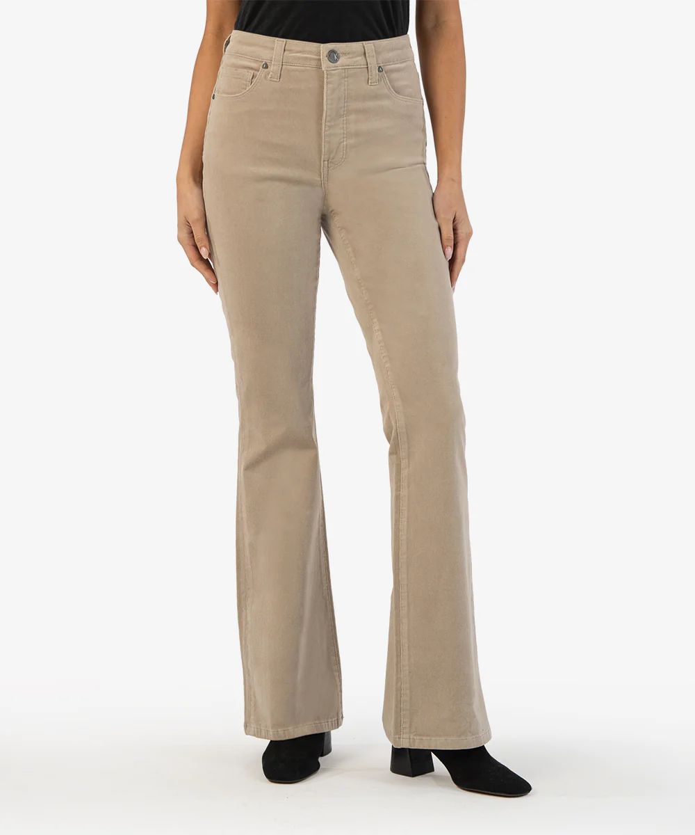 Ana Corduroy High Rise Fab Ab Flare (Sand) - Kut from the Kloth | Kut From Kloth