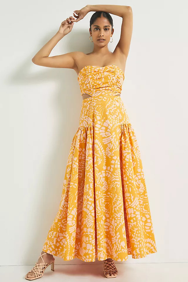 Mon Renn Strapless Maxi Dress | Anthropologie (US)
