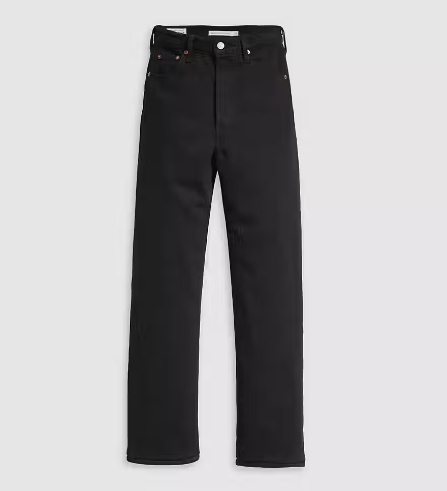Ribcage Straight Ankle Women's Jeans - Black | Levi's® US | LEVI'S (US)