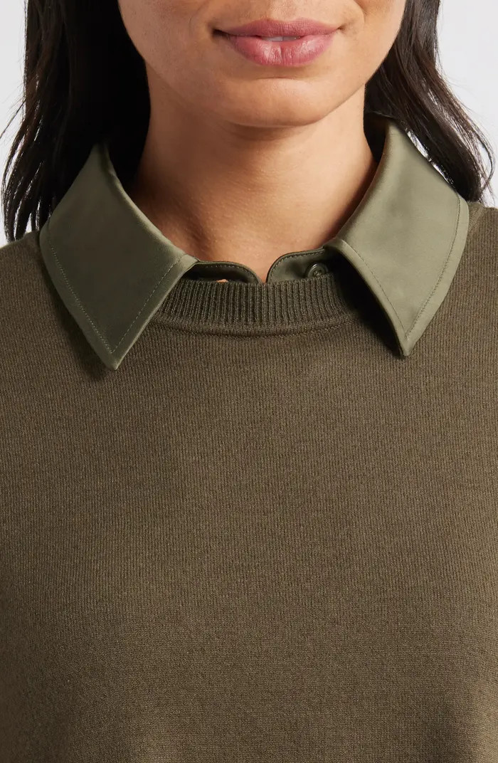 Layered Mixed Media Dress | Nordstrom