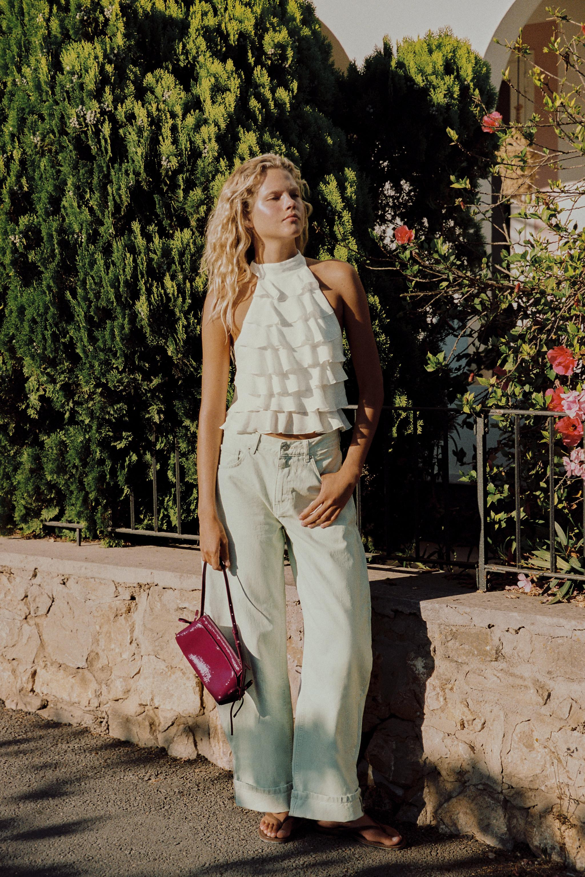 GEORGETTE HALTER TOP | Zara US