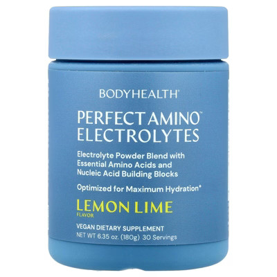 BodyHealth Perfect Amino™ Electrolytes, Lemon Lime, 6.35 oz (180 g) | Target