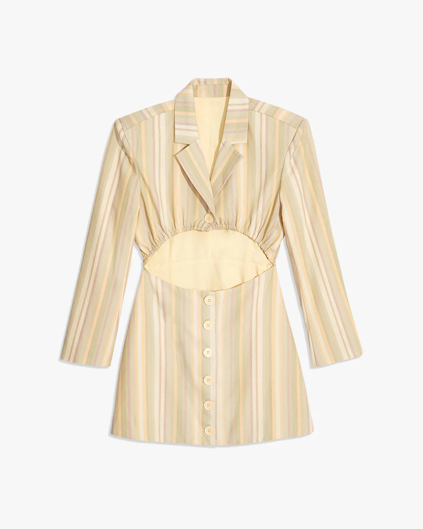 Blazer Chevron Stripe Dress | We Wore What