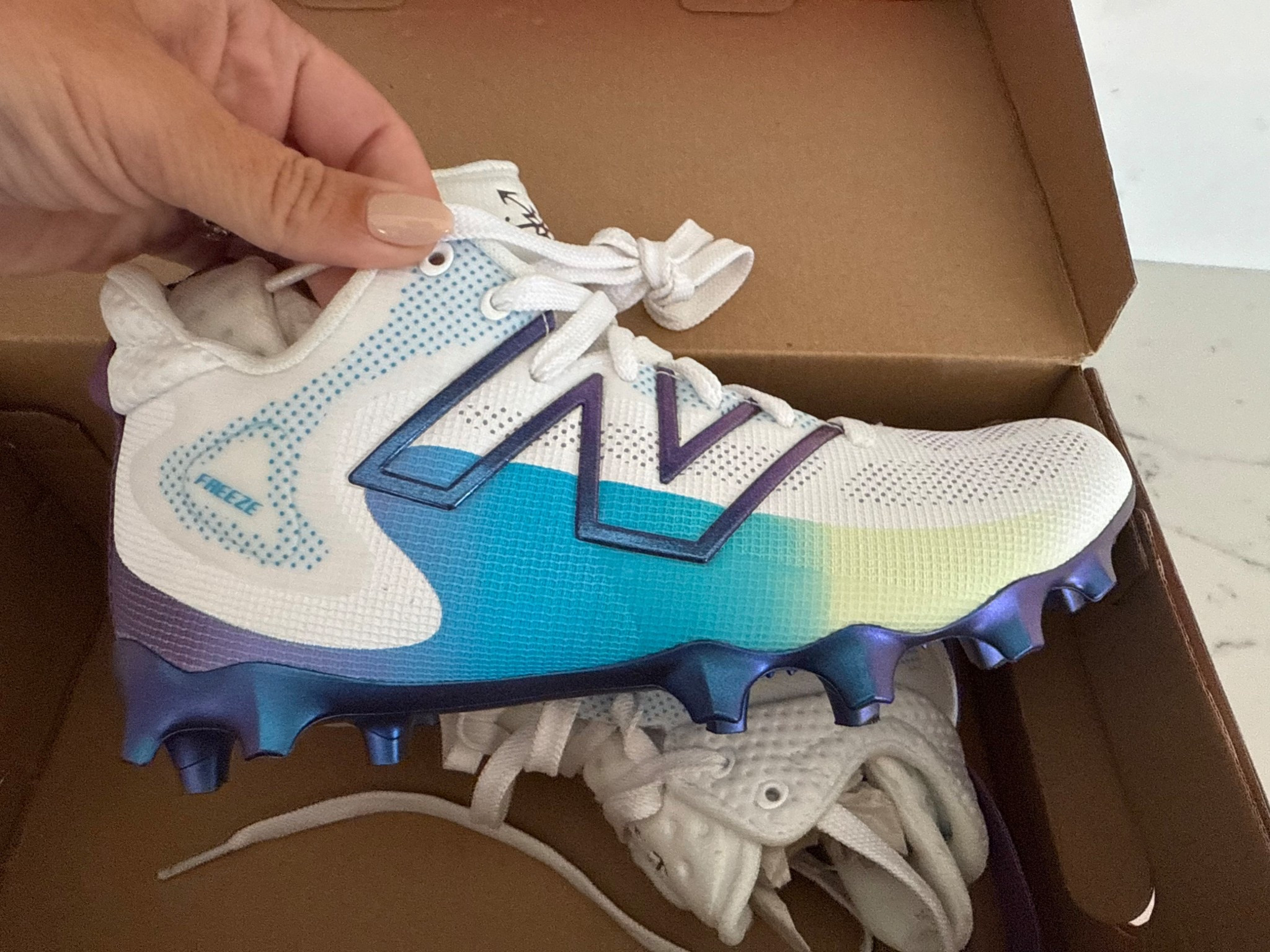 The best cleats!! This color sold out so fast! Lacrosse Unlimited has a great selection too! 

#LTKFamily #LTKKids #LTKActive