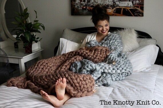 Chunky Knit Blanket | Etsy (US)