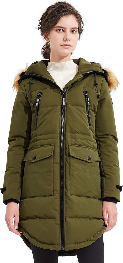 Orolay Women's Thickened Down Jacket Winter Warm Down Coat | Amazon (US)