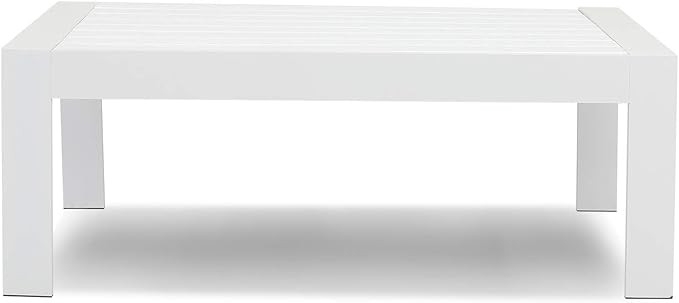 Solaste Patio Furniture Metal Coffee Table, All-Weather Aluminum Garden Outdoor Contemporary Rect... | Amazon (US)