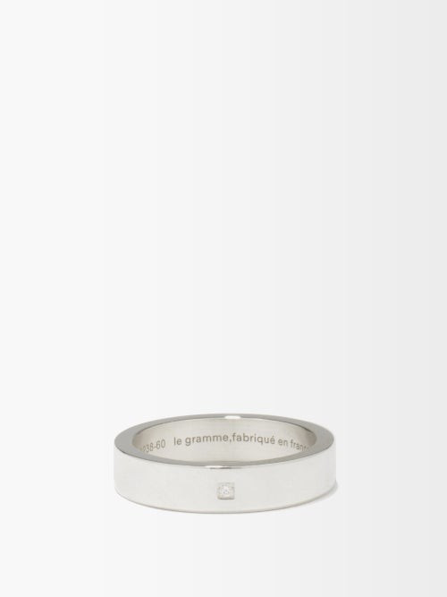 Le Gramme - 7g Diamond & Sterling-silver Ring - Mens - Silver | Matches (US)