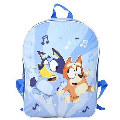 Bluey and Bingo Nylon Blue Kids 16" School Backpack for Girls and Boys ages 3+ | Target