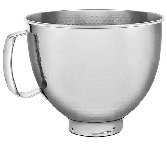 KitchenAid 5-qt 3D Textured Stainless Steel Stand Mixer Mixing Bowl - QVC.com | QVC