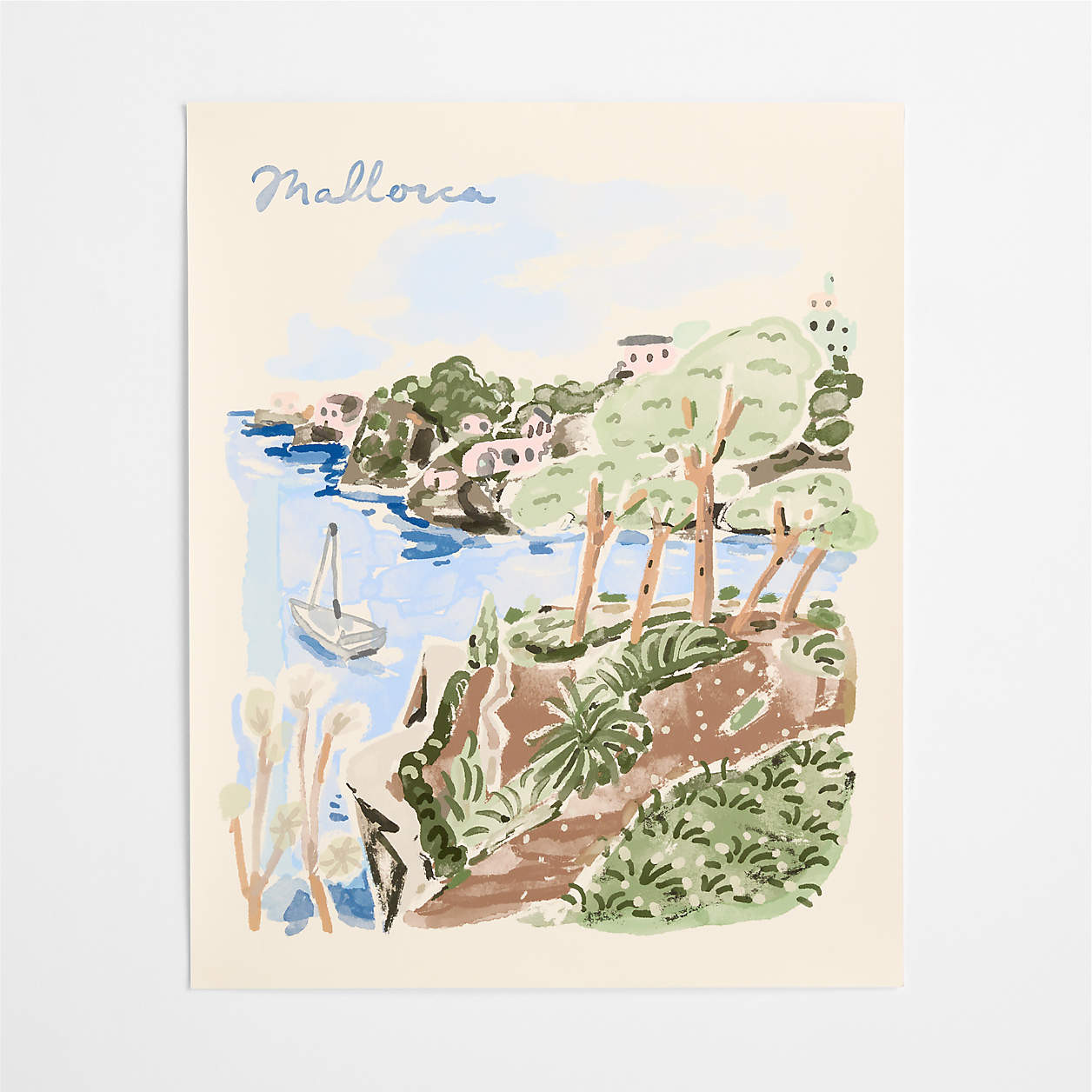 Mallorca by Jimmy Thompson 26" x 32" Wall Art Print | Crate & Barrel | Crate & Barrel