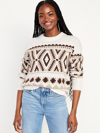 Cozy Fair Isle Sweater for Women | Old Navy (US)