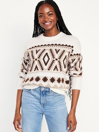 Cozy Fair Isle Sweater for Women | Old Navy (US)