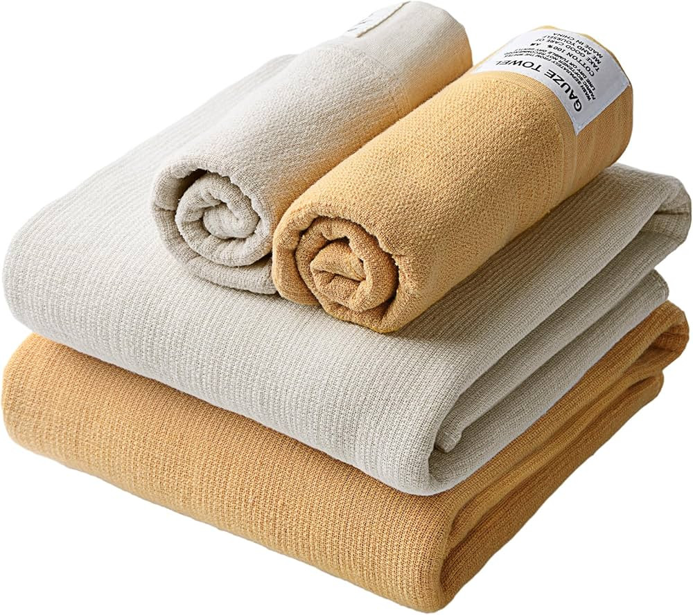 Gauze Bath Towel, Gauze is The Key, Skin Friendly, Different Feeling, Comfortable Bathing,Worth H... | Amazon (US)