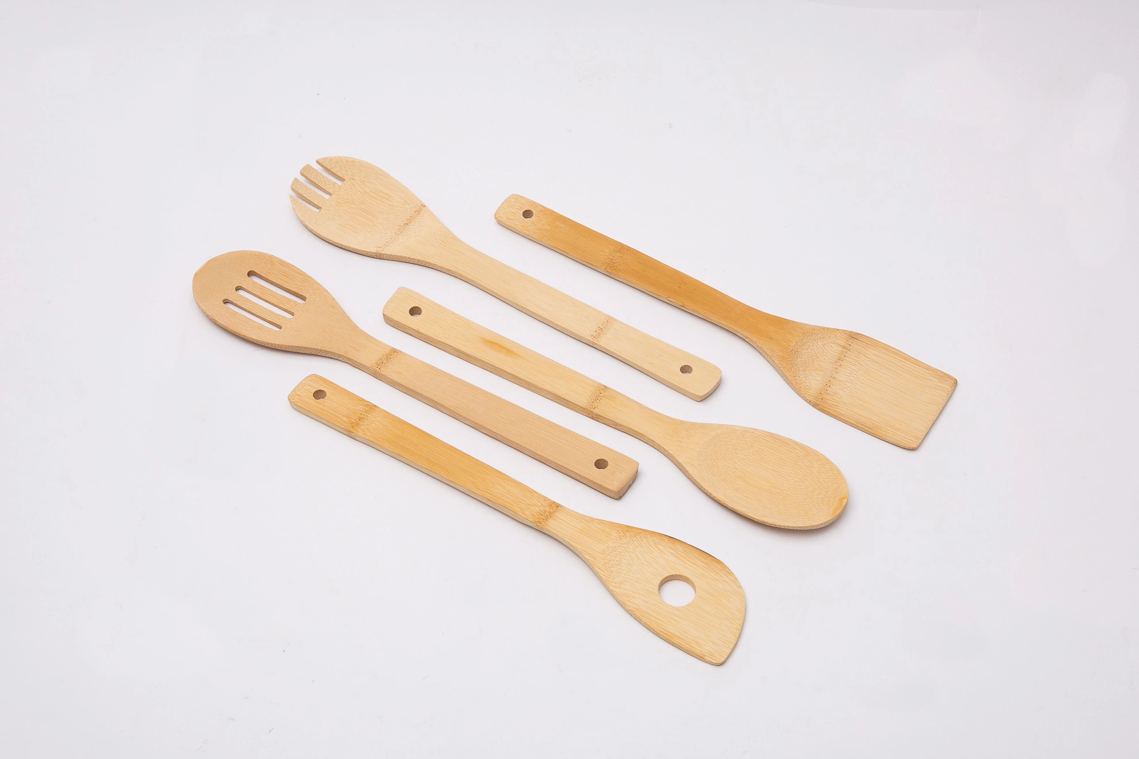 Mainstays 100% Natural Bamboo Tool and Gadgets 5 Pieces - Walmart.com | Walmart (US)