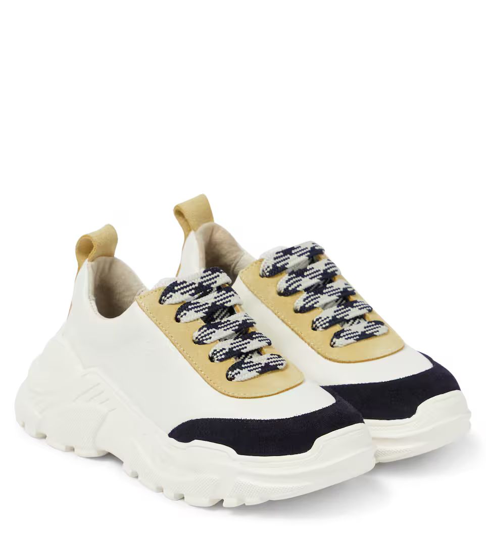 Jumpy leather and suede sneakers | Mytheresa (US/CA)
