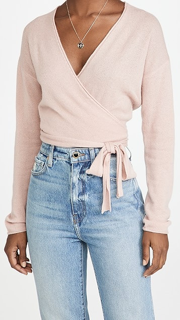 Relaxed Cashmere Wrap Sweater | Shopbop