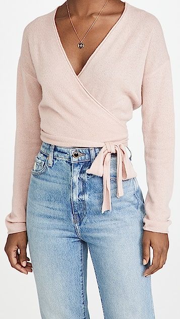 Relaxed Cashmere Wrap Sweater | Shopbop