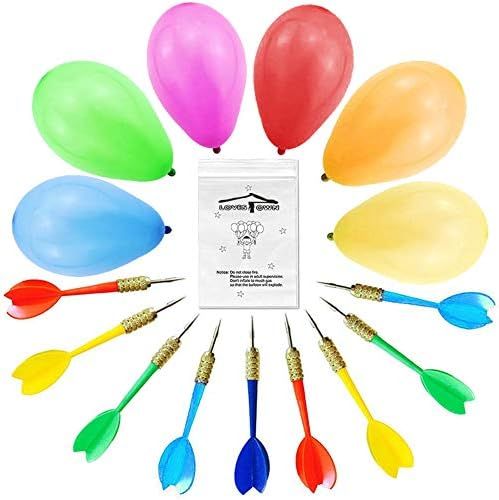 LovesTown Carnival Games Darts Balloons, 500Pcs Circus Decorations Christmas Balloons Water Ballo... | Amazon (US)