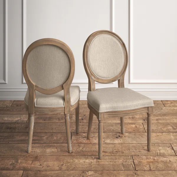 Kathlene Upholstered King Louis Back Side Chair (Set of 2) | Wayfair North America