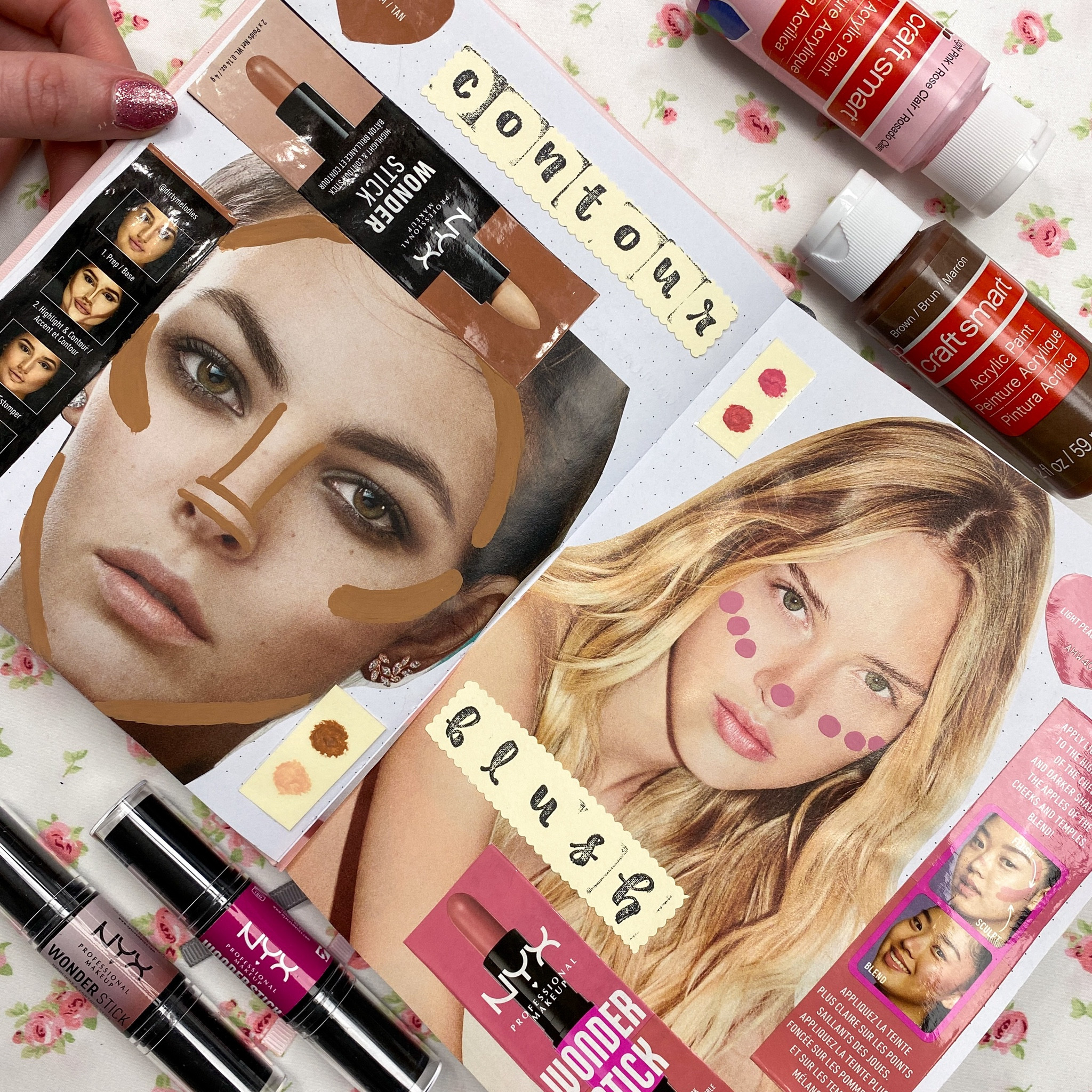 Page 2 in my “makeup junk journal”! This page was inspired by the NYX wonder stick contour/highlight and cream blush sticks. 

#LTKstyletip #LTKfindsunder50 #LTKbeauty