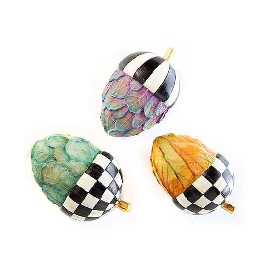 Foliage Acorns - Set of 3 | MacKenzie-Childs