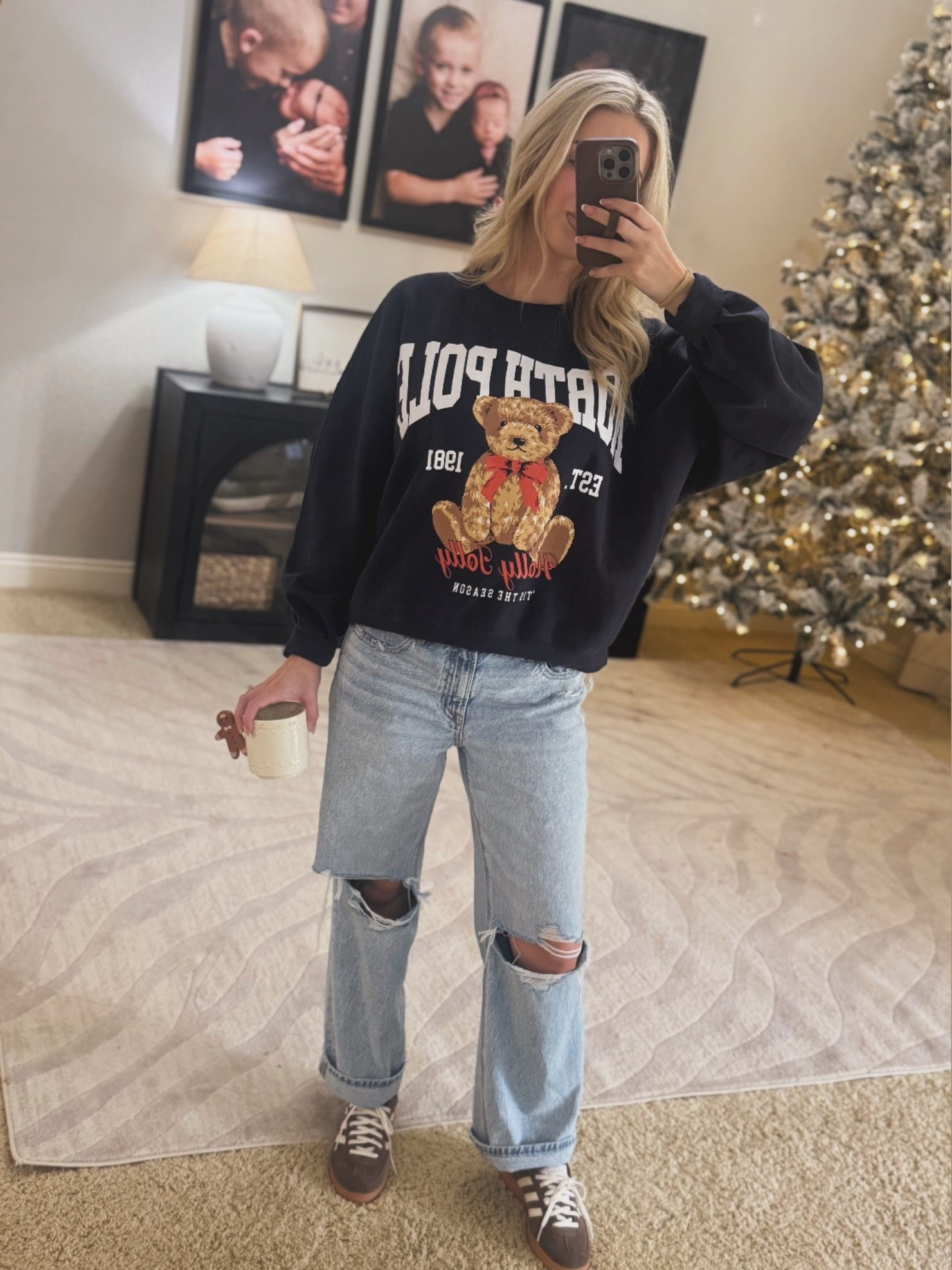 Ralph lauren inspired sweatshirt on sale for $15 ! Sized up to a large 

#LTKHoliday #LTKSeasonal #LTKSaleAlert