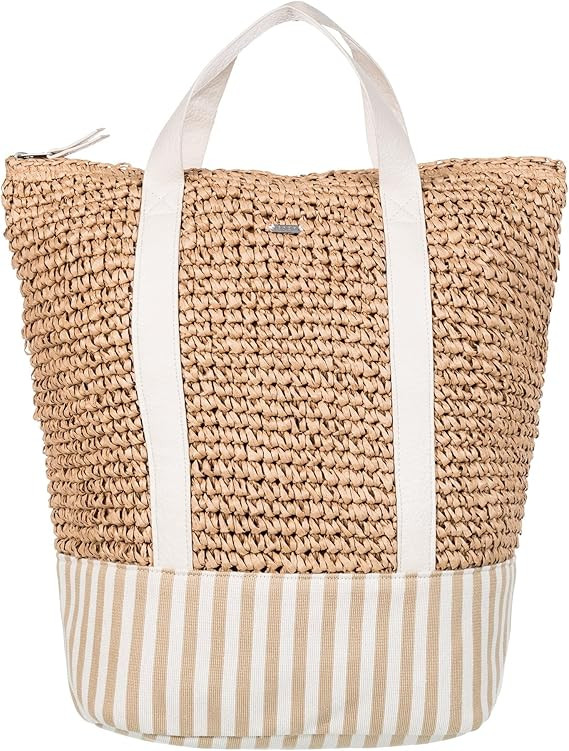 Roxy Women's Beach Tote Bag | Travel | Vacation | Straw | Lightweight | Breathable | Amazon (US)