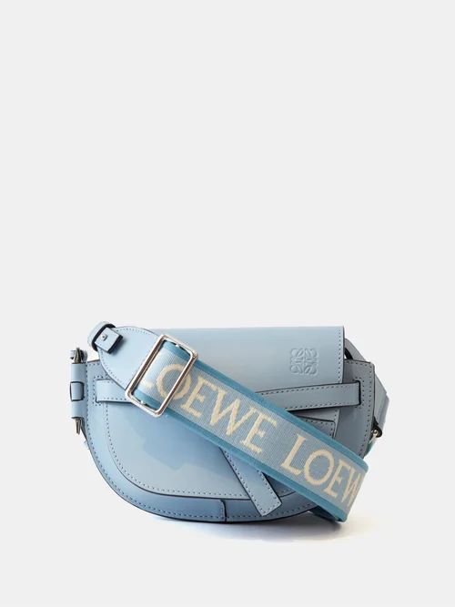 Loewe - Gate Dual Mini Leather Cross-body Bag - Womens - Light Blue | Matches (UK)