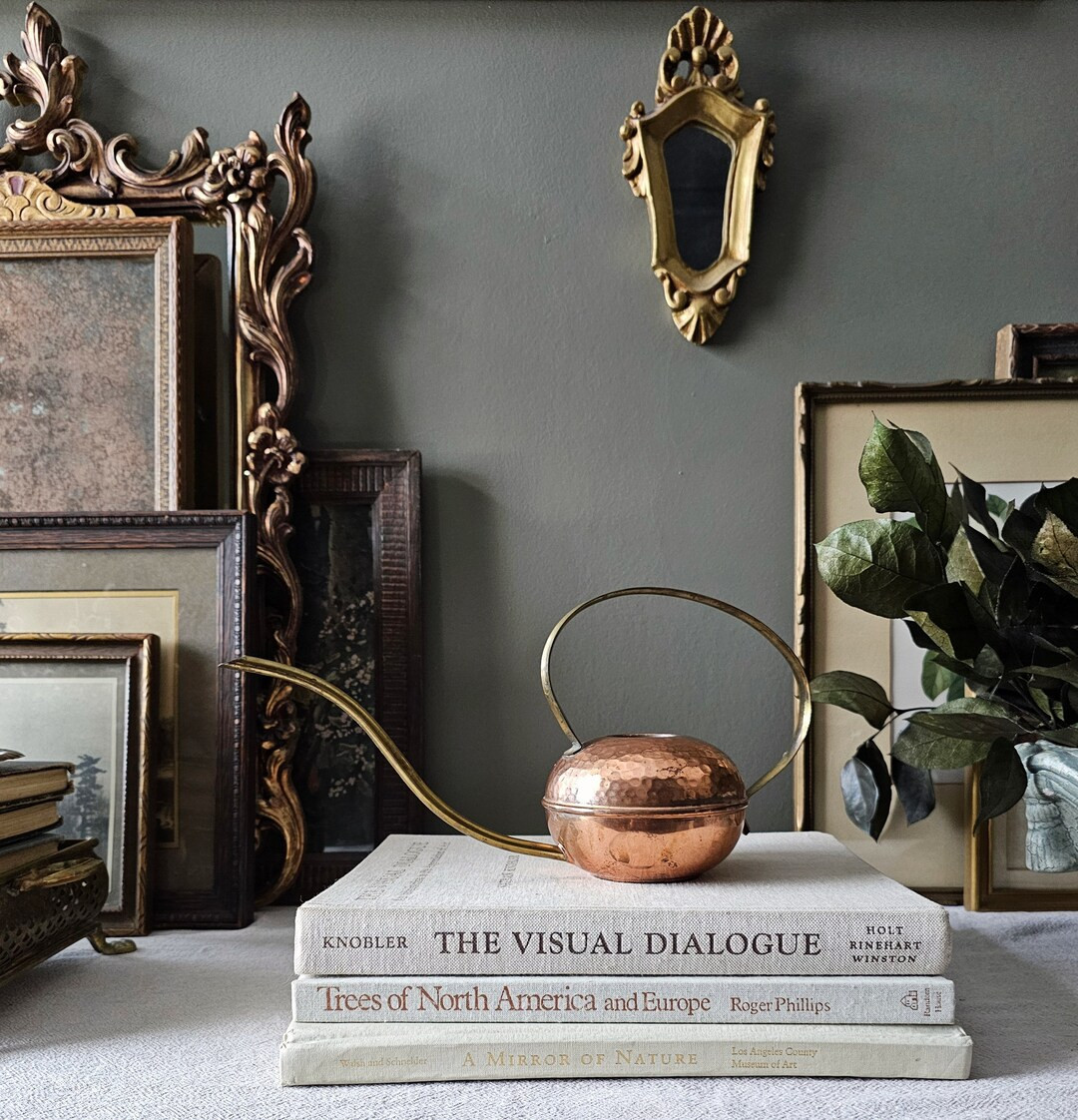 Vintage Hammered Copper Brass Watering Can Made in Germ6 - Etsy | Etsy (US)