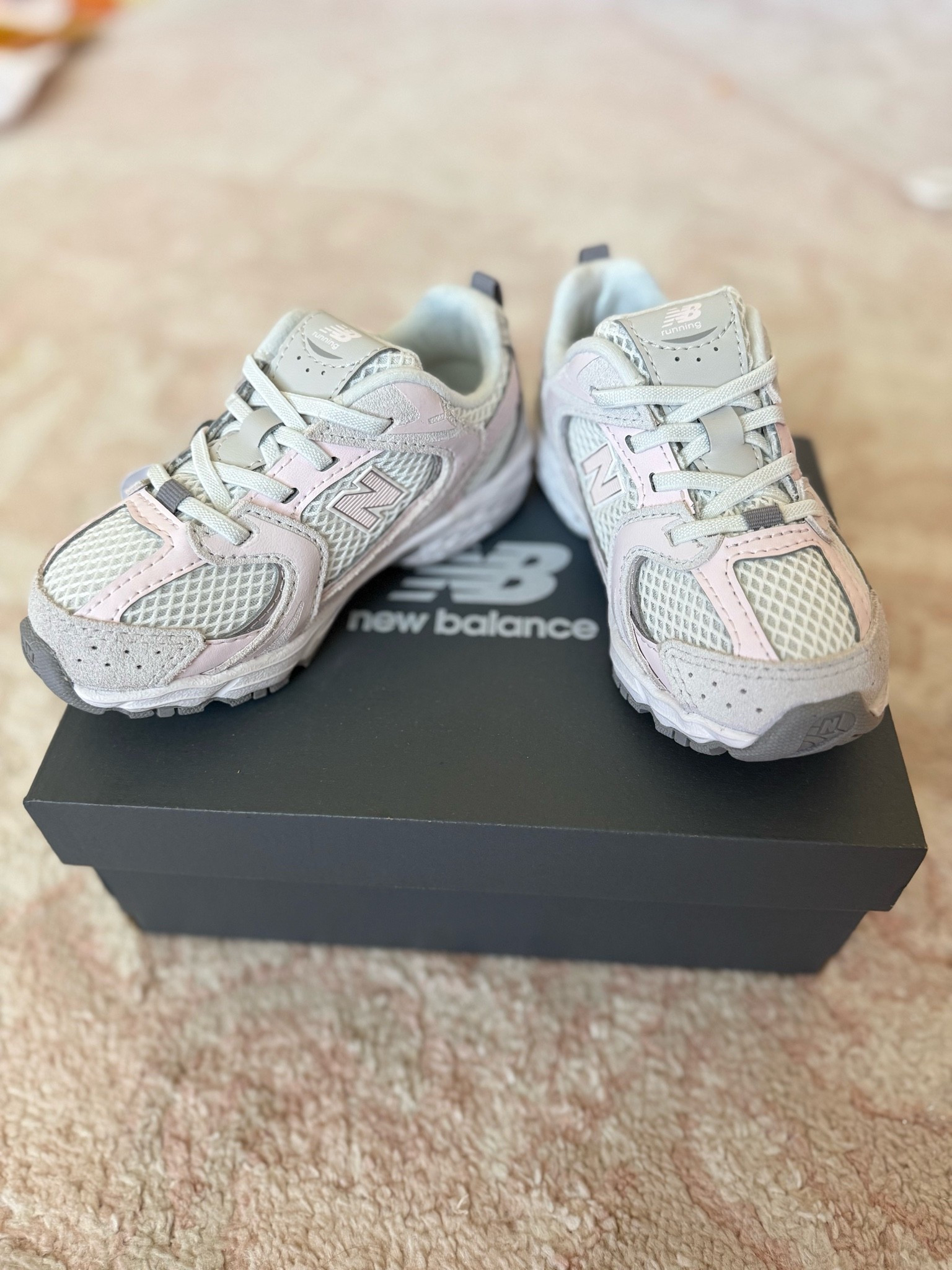The cutest toddler New Balance 530s! The perfect girly pink!
