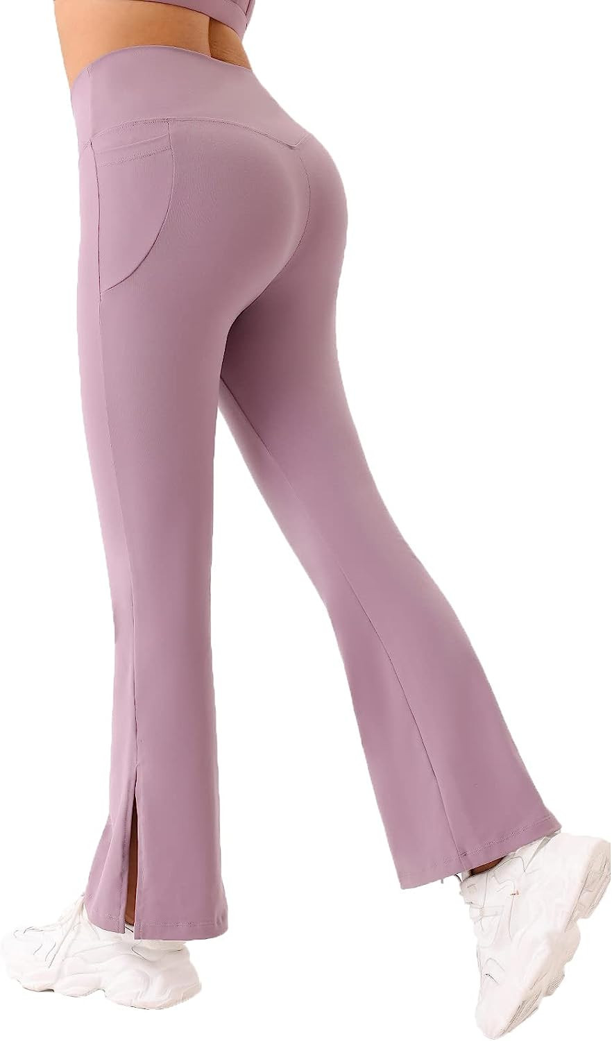 RUNNING GIRL Flare Leggings for Women,High Waisted Workout Leggings with Pockets Bootcut Yoga Pan... | Amazon (US)