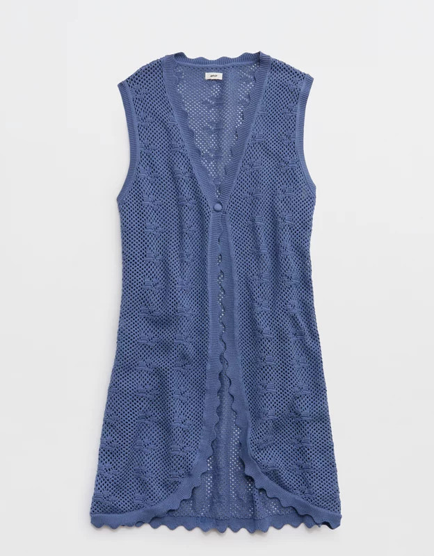 Aerie Scallop Crochet Coverup | Aerie
