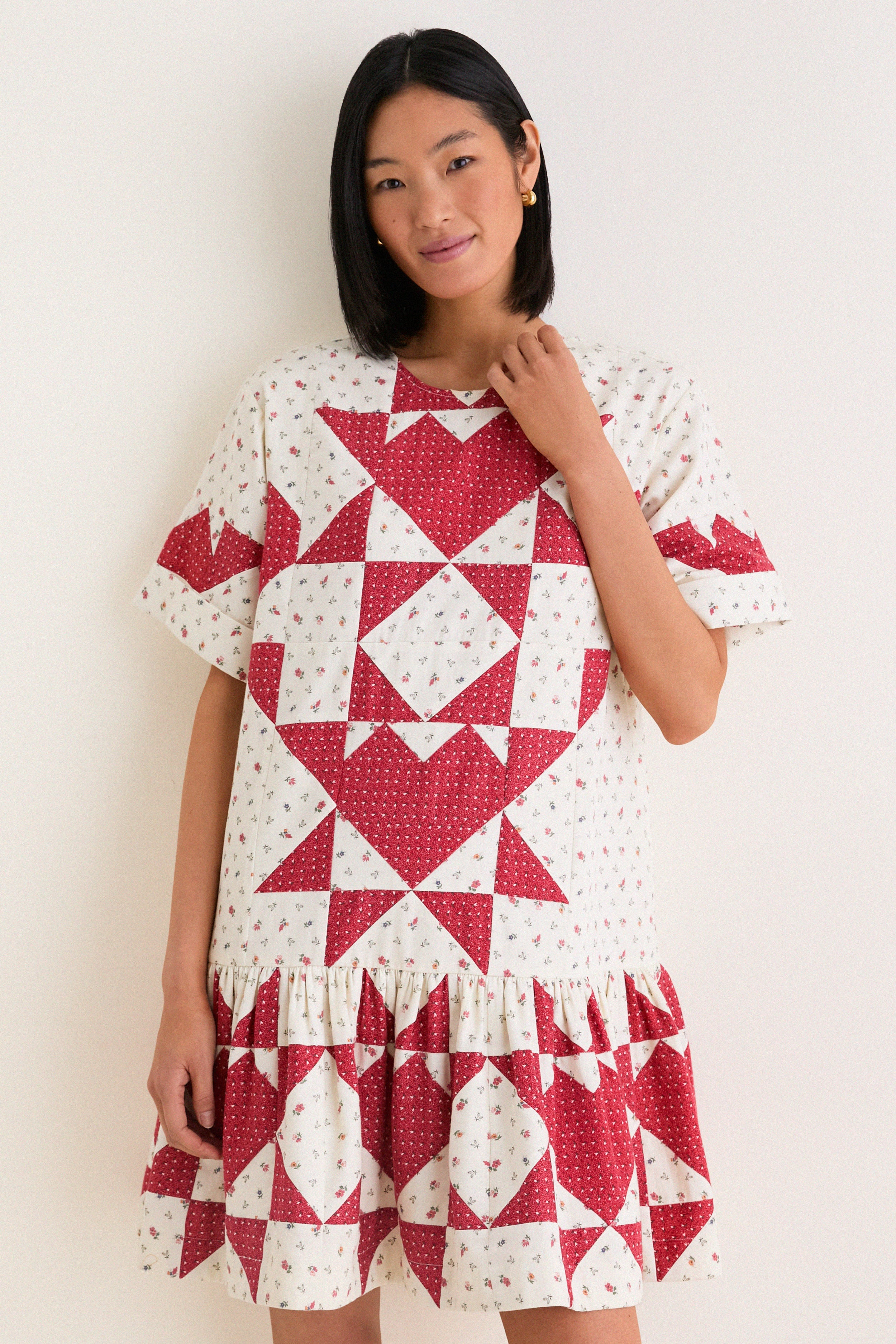 Multi Dorothy Patchwork T-Shirt Dress | Tuckernuck (US)