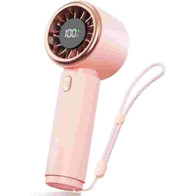 Mini Fan Portable - Cute Handheld Turbo Fan with Rechargeable Battery, 5 Speeds, Small Hand Perso... | Walmart (US)