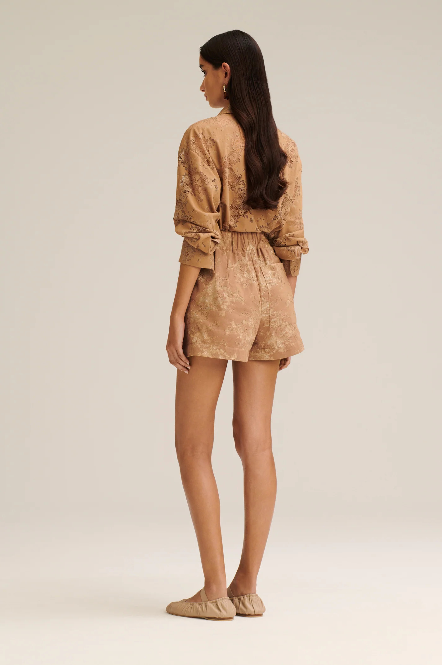 LACE SHORT - BEIGE - Scanlan Theodore | Scanlan Theodore