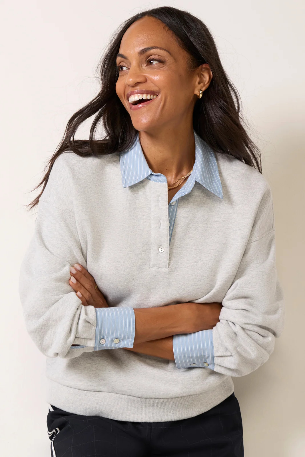 Zavier Twofer Sweatshirt | Evereve